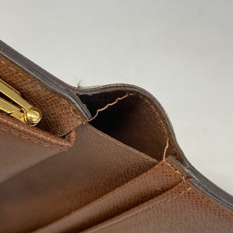 Louis Vuitton Wallet Monogram Portefeuille Viennois M61674 Brown Ladies