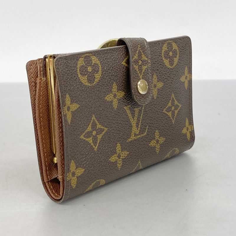 Louis Vuitton Wallet Monogram Portefeuille Viennois M61674 Brown Ladies