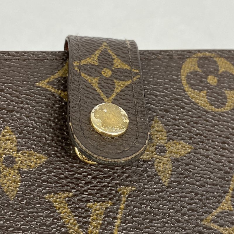 Louis Vuitton Wallet Monogram Portefeuille Viennois M61674 Brown Ladies