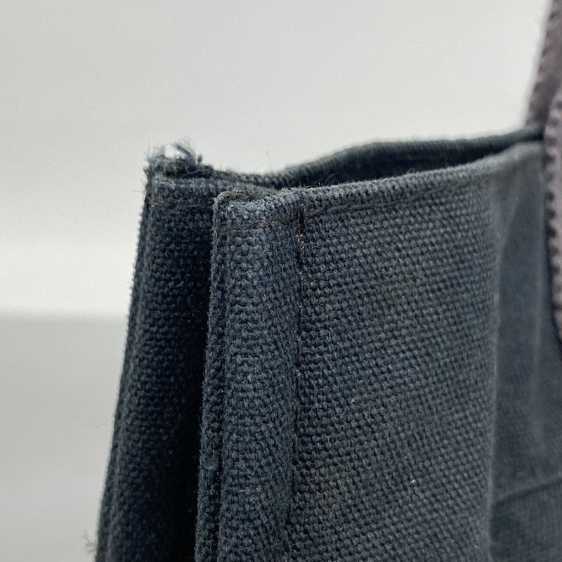 Hermes Handbag Fourre Tout PM Canvas Black Silver Hardware Women