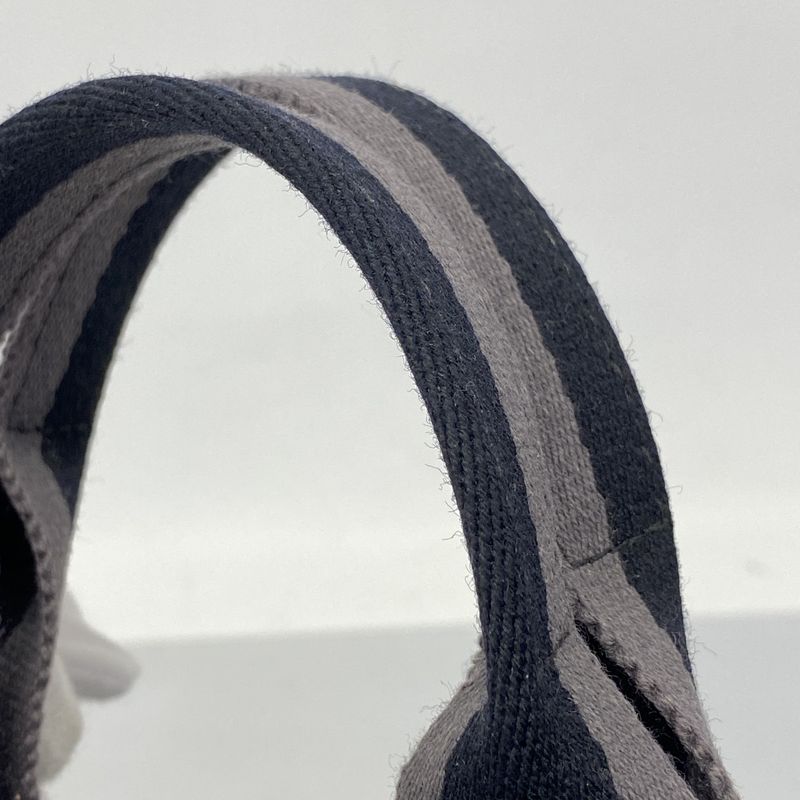 Hermes Handbag Fourre Tout PM Canvas Black Silver Hardware Women