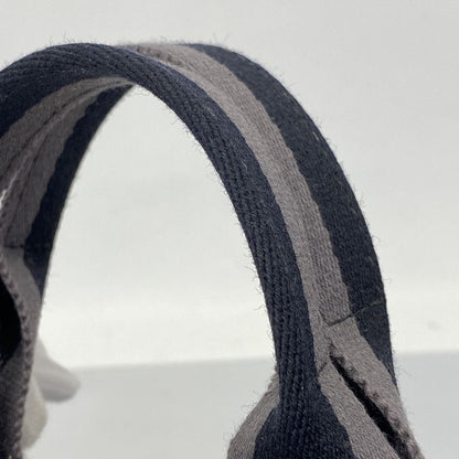 Hermes Handbag Fourre Tout PM Canvas Black Silver Hardware Women