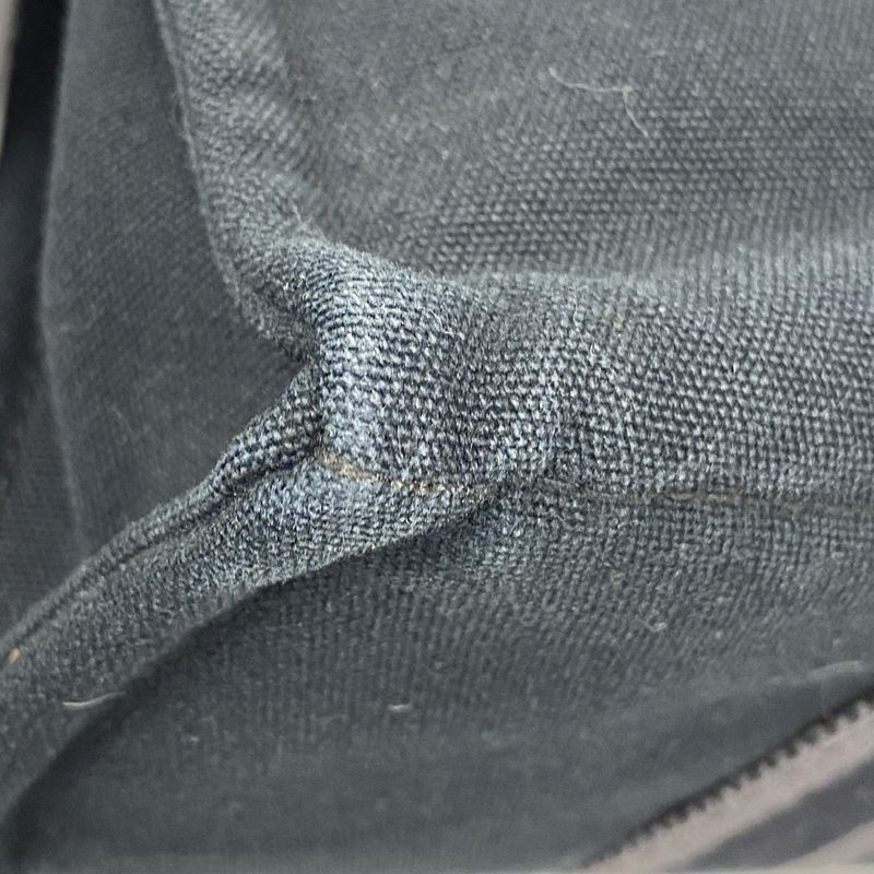 Hermes Handbag Fourre Tout PM Canvas Black Silver Hardware Women