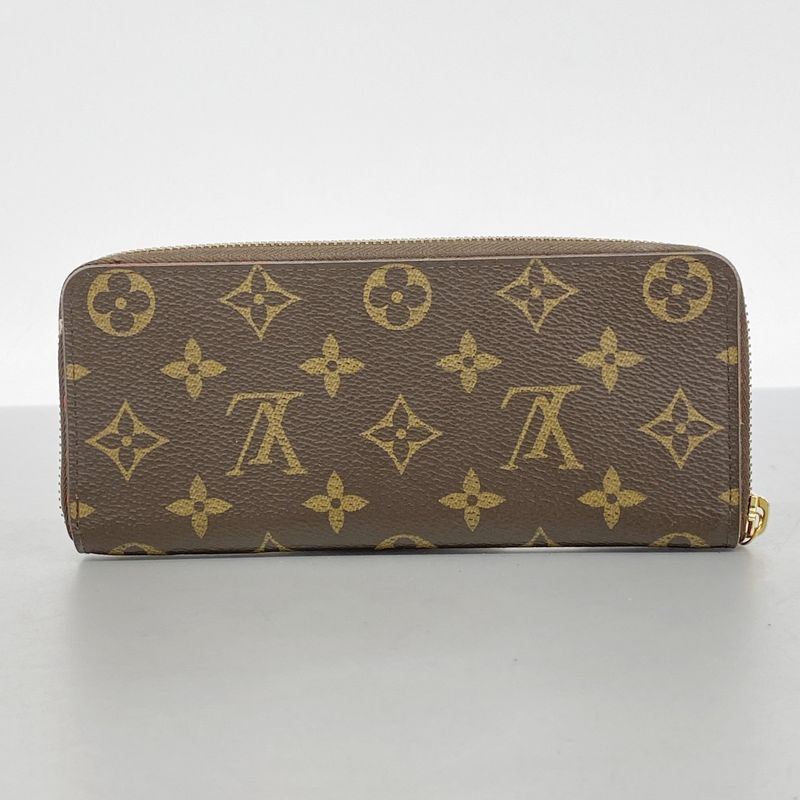 Louis Vuitton Long Wallet Monogram Flower Charm Portefeuille Cles M62940 Brown