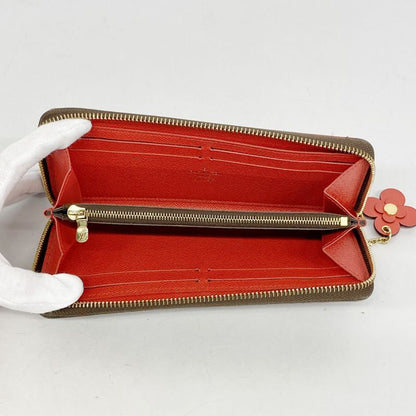 Louis Vuitton Long Wallet Monogram Flower Charm Portefeuille Cles M62940 Brown