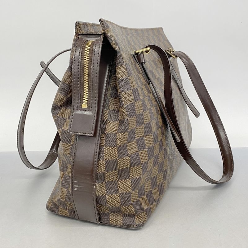 Louis Vuitton Damier Chelsea N51119 Ebene Womens Shoulder Bag