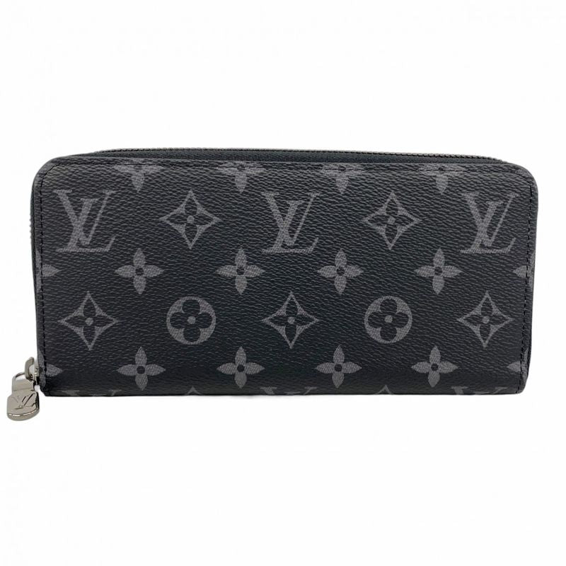 Louis Vuitton Long Wallet Monogram-eclipse Zippy Wallet Horizontal M11611 Black