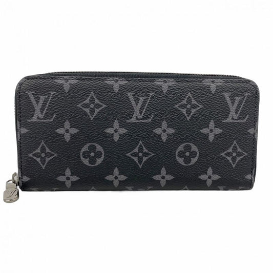 Louis Vuitton Long Wallet Monogram-eclipse Zippy Wallet Horizontal M11611 Black