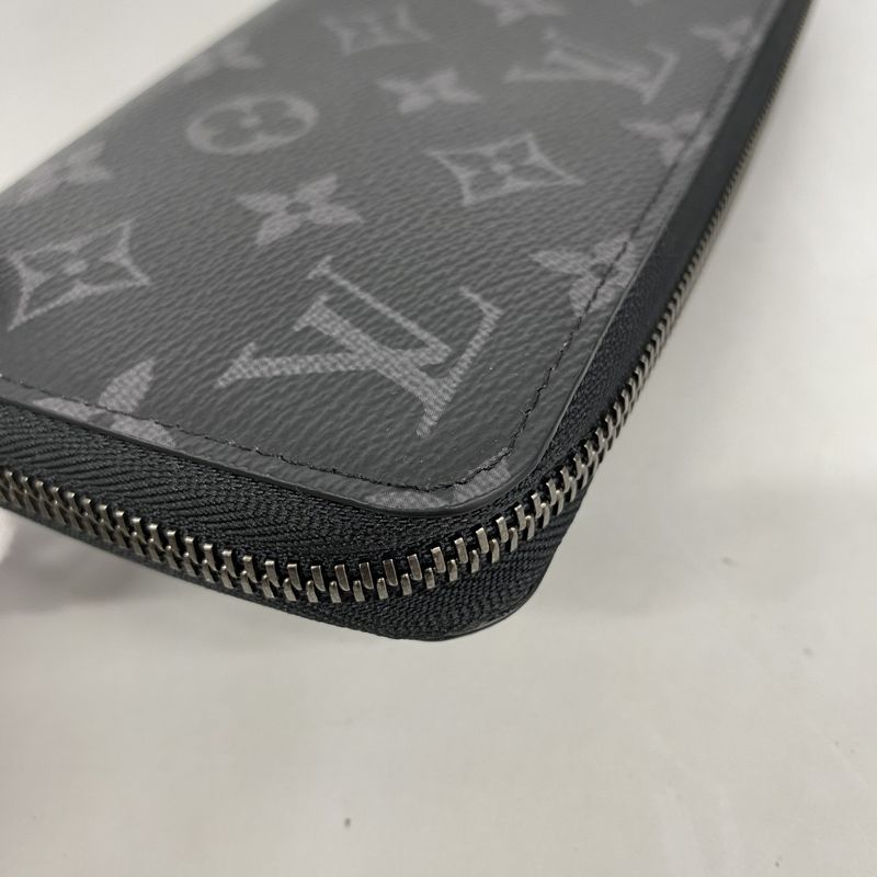 Louis Vuitton Long Wallet Monogram-eclipse Zippy Wallet Horizontal M11611 Black