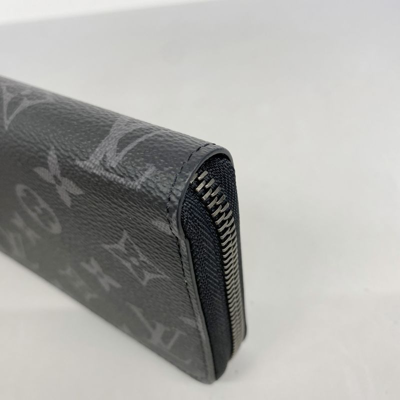 Louis Vuitton Long Wallet Monogram-eclipse Zippy Wallet Horizontal M11611 Black