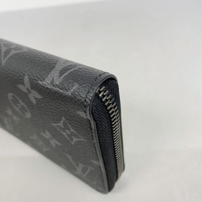 Louis Vuitton Long Wallet Monogram-eclipse Zippy Wallet Horizontal M11611 Black