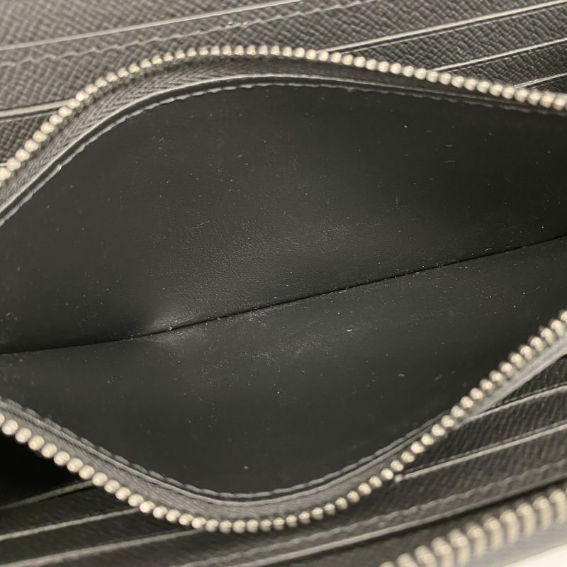 Louis Vuitton Long Wallet Monogram-eclipse Zippy Wallet Horizontal M11611 Black