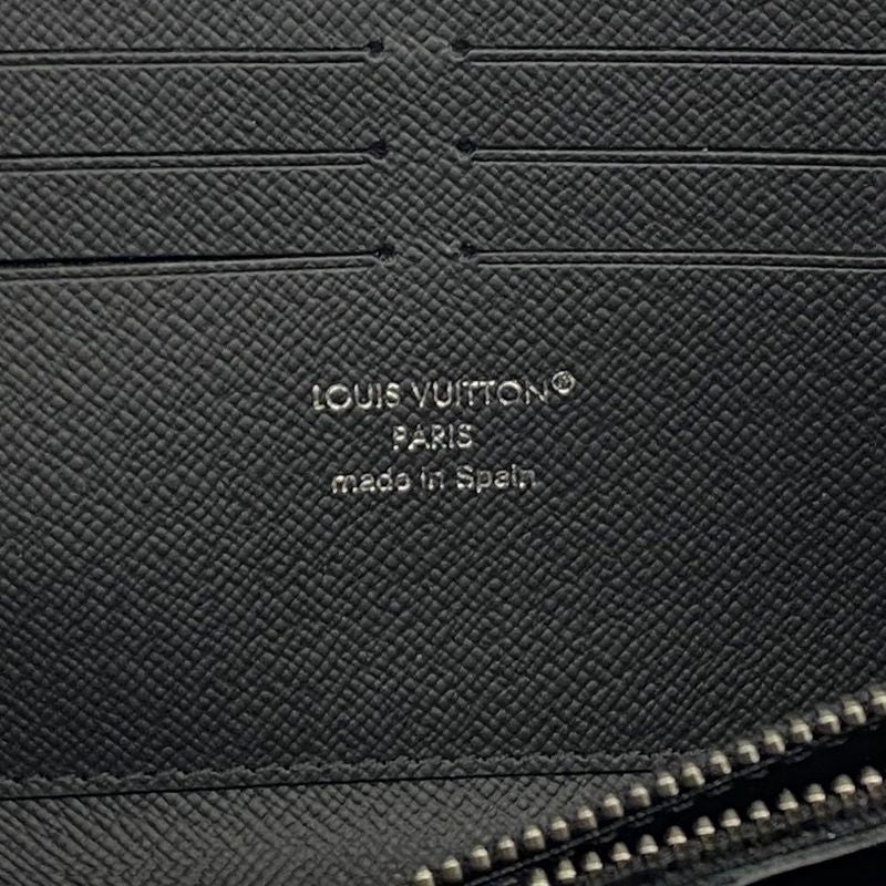 Louis Vuitton Long Wallet Monogram-eclipse Zippy Wallet Horizontal M11611 Black