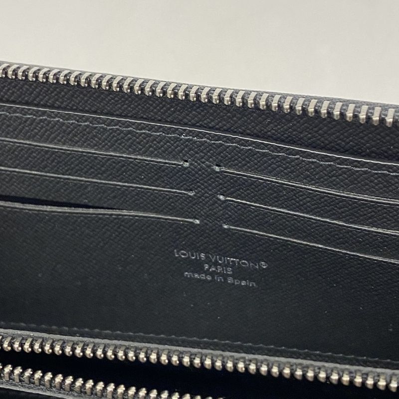 Louis Vuitton Long Wallet Monogram-eclipse Zippy Wallet Horizontal M11611 Black