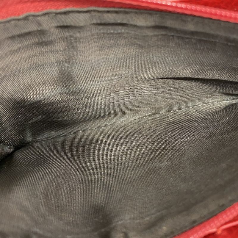 Gucci Long Wallet GG Marmont 456116 Leather Red Gold Hardware Women