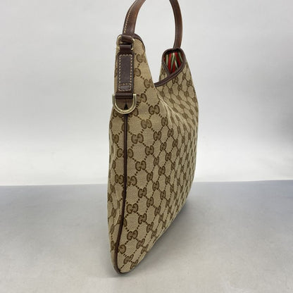 Gucci Shoulder Bag GG Canvas Interlocking G 169947 Canvas Brown Chien Pan Gold