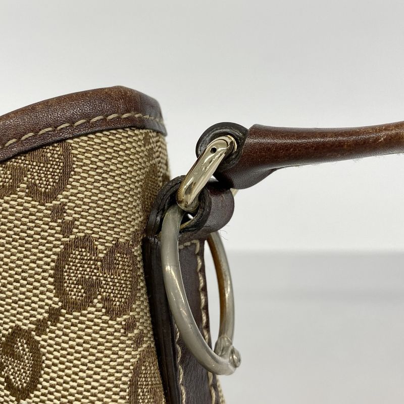 Gucci Shoulder Bag GG Canvas Interlocking G 169947 Canvas Brown Chien Pan Gold