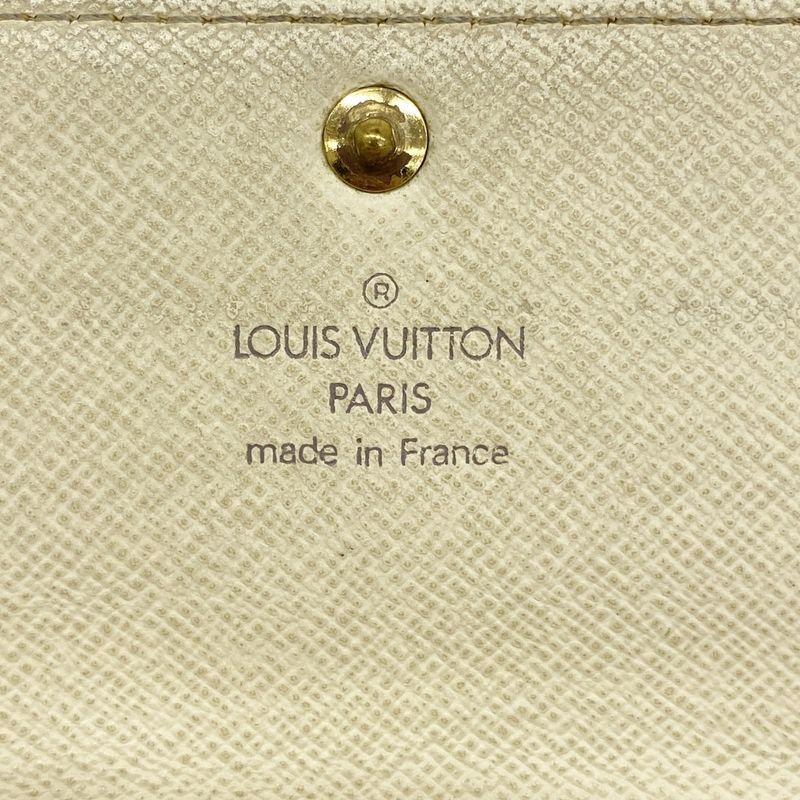 Louis Vuitton Damier Azure Portefeuille Sarah N61735 White Women's