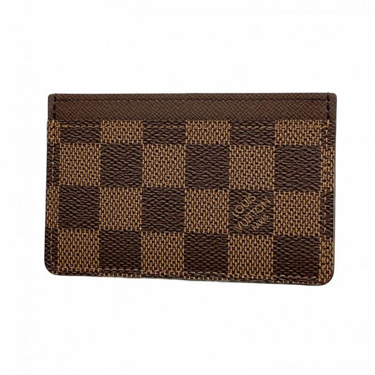 Louis Vuitton Card Case Damier Porte Carthusanple N61722 Ebène Men Women Unisex