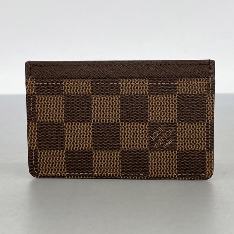Louis Vuitton Card Case Damier Porte Carthusanple N61722 Ebène Men Women Unisex