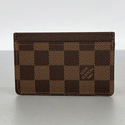 Louis Vuitton Card Case Damier Porte Carthusanple N61722 Ebène Men Women Unisex