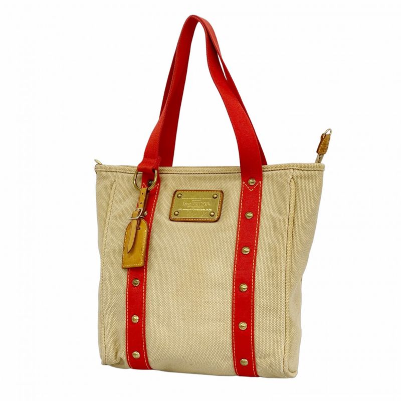 Louis Vuitton Tote Bag Antigua Cabas MM M40035 Beige Women's