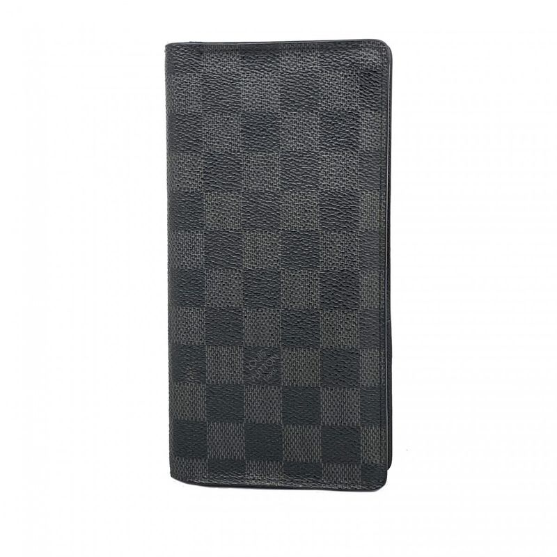 Louis Vuitton Damier Graphite Portefeuille Blazer N62665 Black Men's Long Wallet