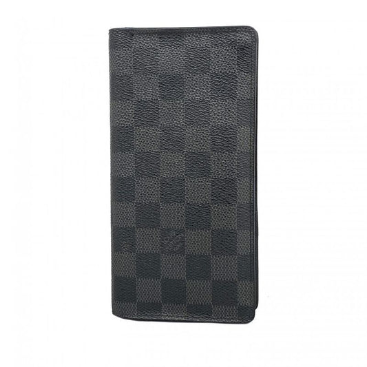 Louis Vuitton Damier Graphite Portefeuille Blazer N62665 Black Men's Long Wallet