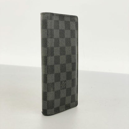 Louis Vuitton Damier Graphite Portefeuille Blazer N62665 Black Men's Long Wallet