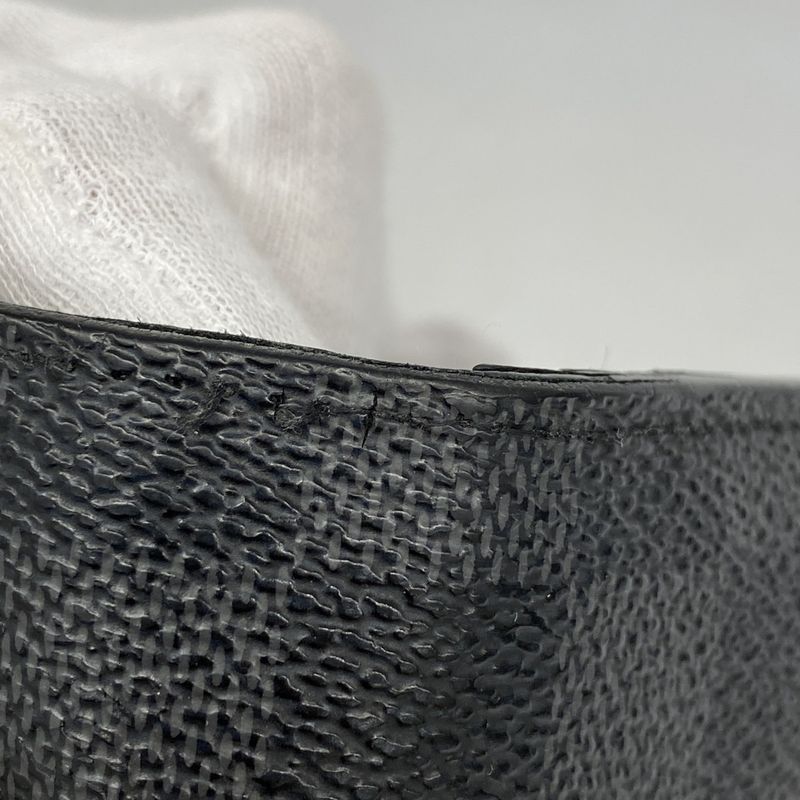 Louis Vuitton Damier Graphite Portefeuille Blazer N62665 Black Men's Long Wallet