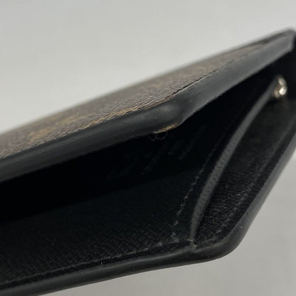 Louis Vuitton Long Wallet Monogram Macassar Portefeuille Brazza M69410 Brown