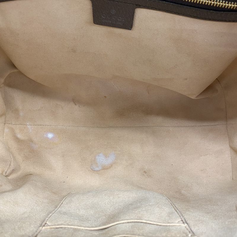 Gucci Tote Bag Ophidia 524537 PVC Brown Gold Hardware 2way Bag Women's