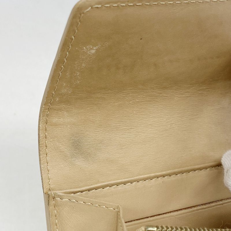 Louis Vuitton Vernis Pochette Porte Monet Cles Di M91380 Noisette Women's Long