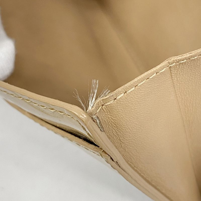 Louis Vuitton Vernis Pochette Porte Monet Cles Di M91380 Noisette Women's Long