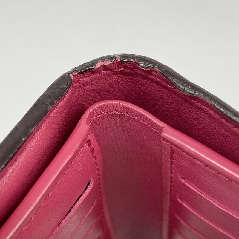 Louis Vuitton Trifold Wallet Portefeuille Capucines Compact M62157 Noir/hot Pin