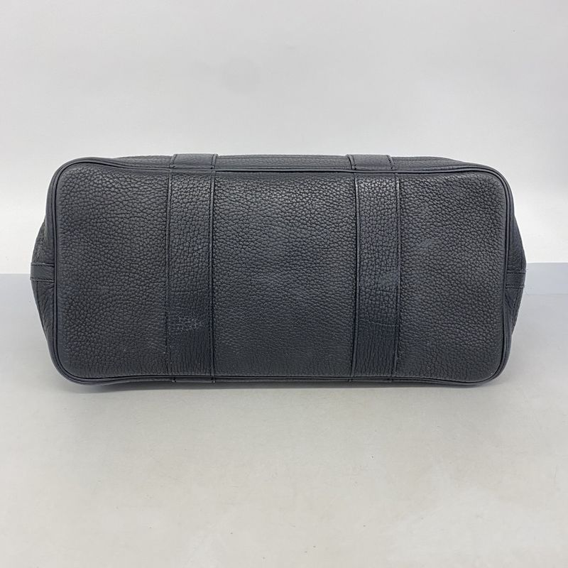 Hermes Tote Bag Garden Party PM Negonda Black Silver Hardware □L Engraved Ladies