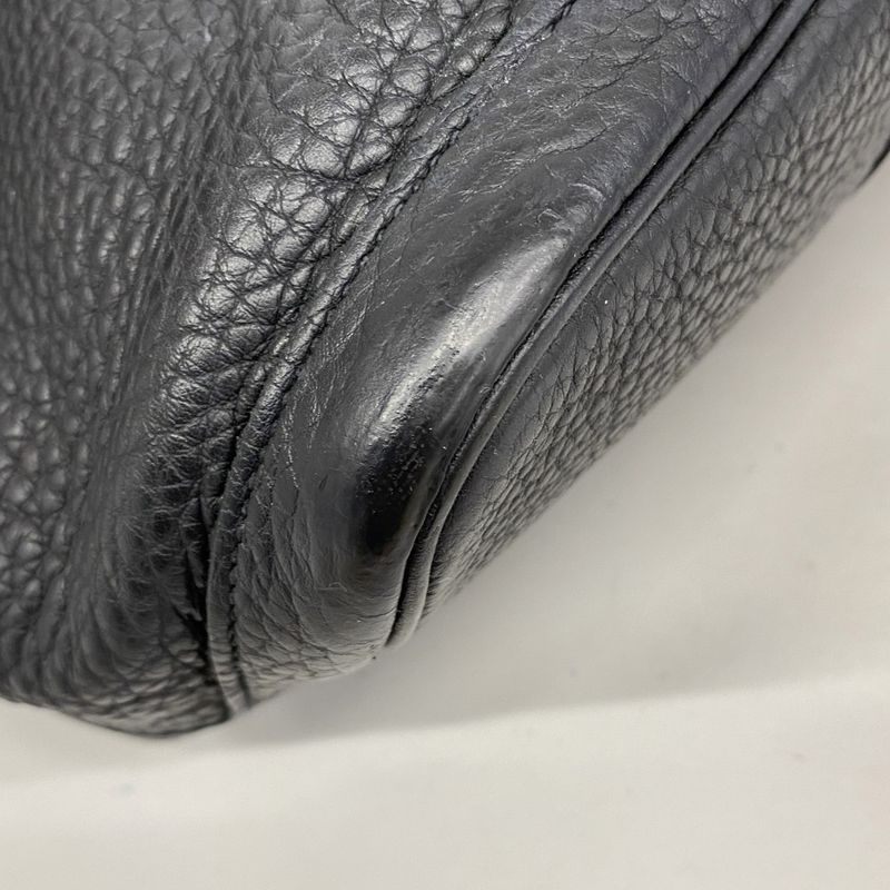 Hermes Tote Bag Garden Party PM Negonda Black Silver Hardware □L Engraved Ladies