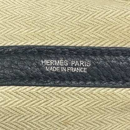 Hermes Tote Bag Garden Party PM Negonda Black Silver Hardware □L Engraved Ladies
