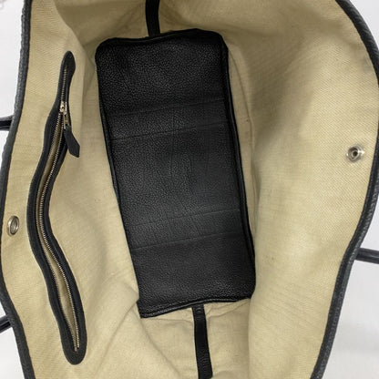 Hermes Tote Bag Garden Party PM Negonda Black Silver Hardware □L Engraved Ladies