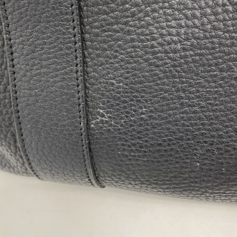 Hermes Tote Bag Garden Party PM Negonda Black Silver Hardware □L Engraved Ladies