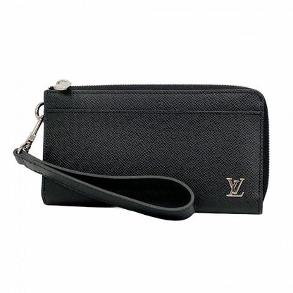 Louis Vuitton Long Wallet Taiga Zippy Dragonne M69409 Noir Black Men's