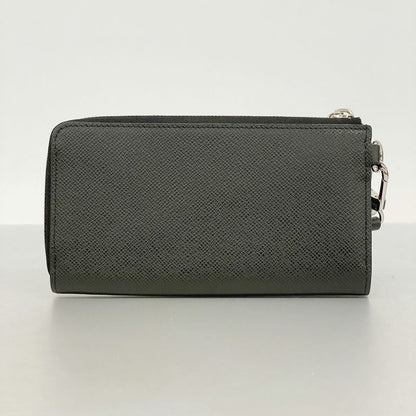 Louis Vuitton Long Wallet Taiga Zippy Dragonne M69409 Noir Black Men's
