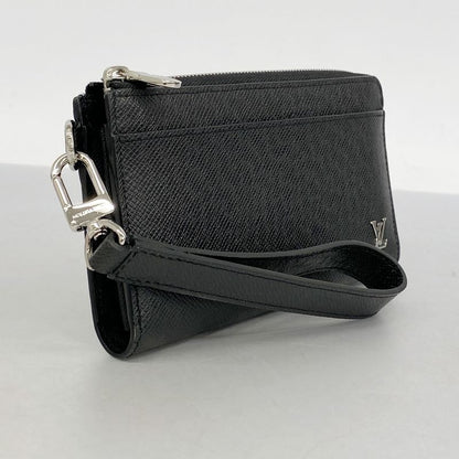 Louis Vuitton Long Wallet Taiga Zippy Dragonne M69409 Noir Black Men's