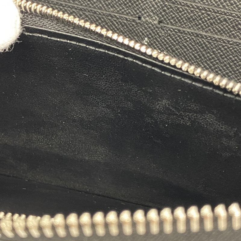 Louis Vuitton Long Wallet Taiga Zippy Dragonne M69409 Noir Black Men's