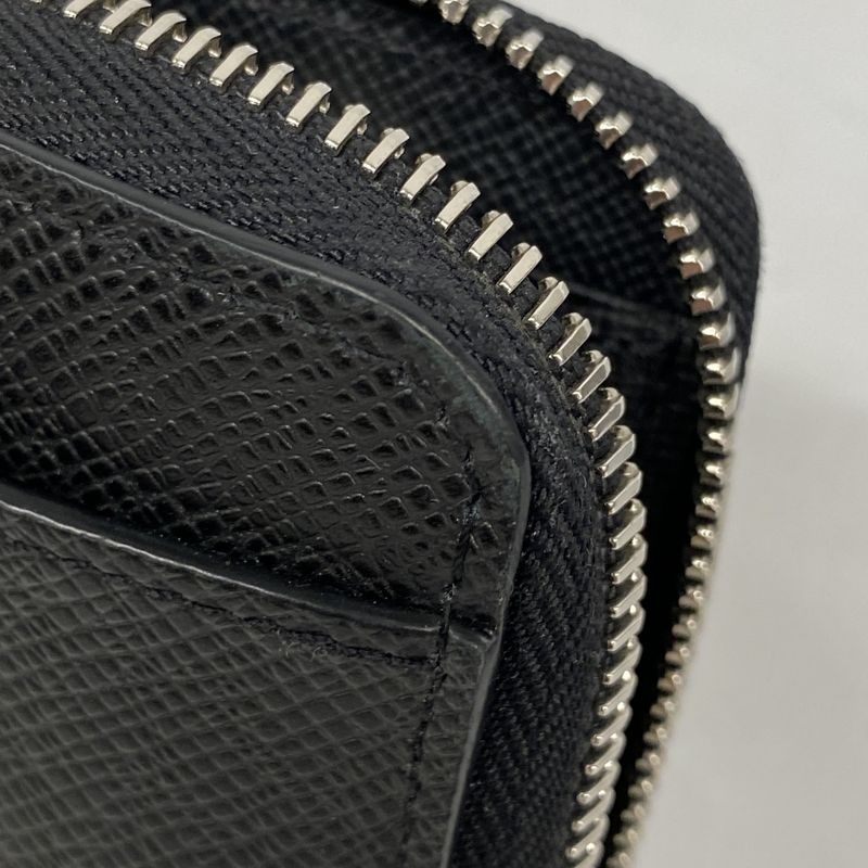Louis Vuitton Long Wallet Taiga Zippy Dragonne M69409 Noir Black Men's