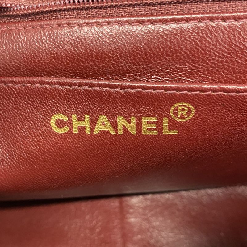 Chanel Shoulder Bag Matelasse Lambskin Black Gold Hardware Women