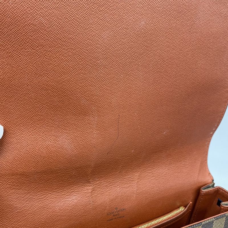 Louis Vuitton Damier Tribeca Carré Shoulder Bag N51161 Ebène Women's