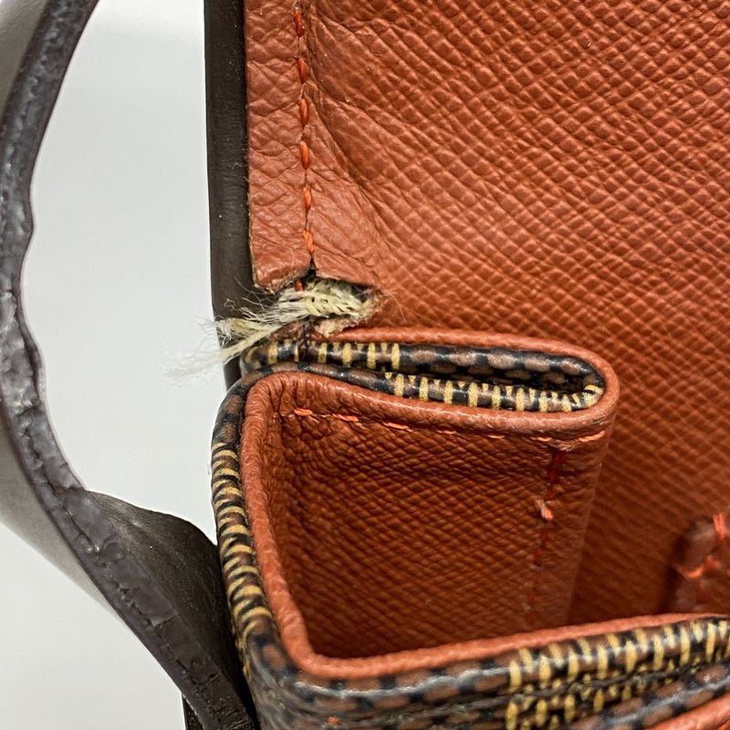 Louis Vuitton Damier Tribeca Carré Shoulder Bag N51161 Ebène Women's