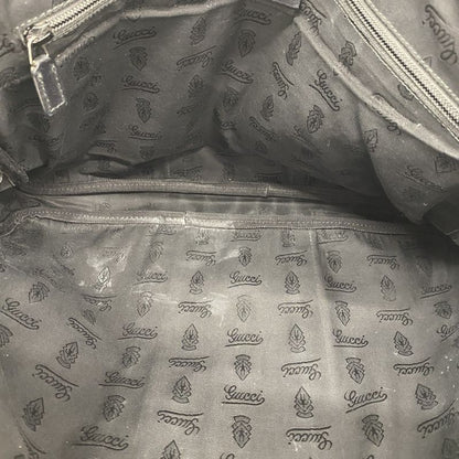 Gucci Business Bag GG Imprime 201480 PVC Black Silver Hardware Men's