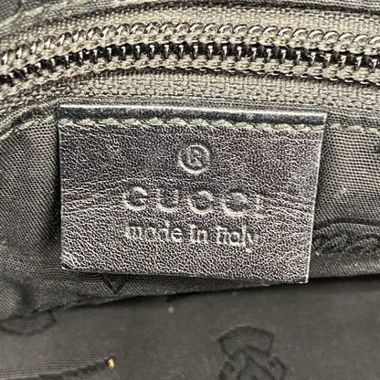 Gucci Business Bag GG Imprime 201480 PVC Black Silver Hardware Men's